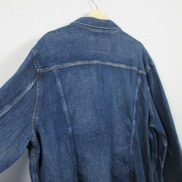 American Eagle Jean Jacket Flex Women 3XL XXXL Blue Denim Western Casual 1004 - Picture 8 of 13